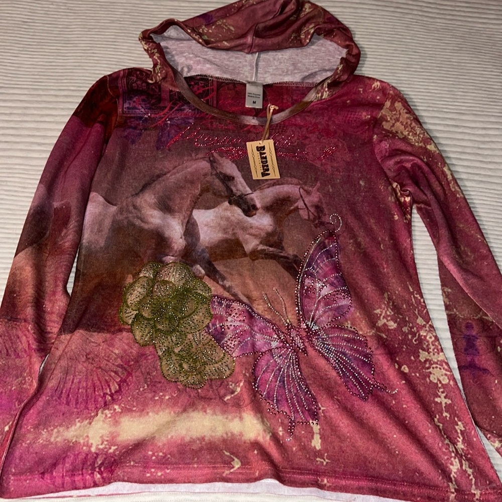 Bandera top with hoodie